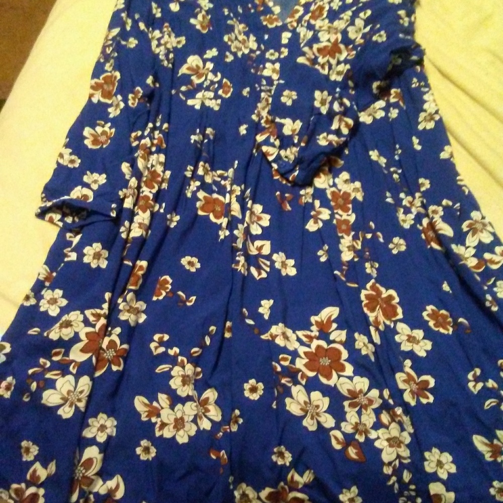 Bright blue tunic